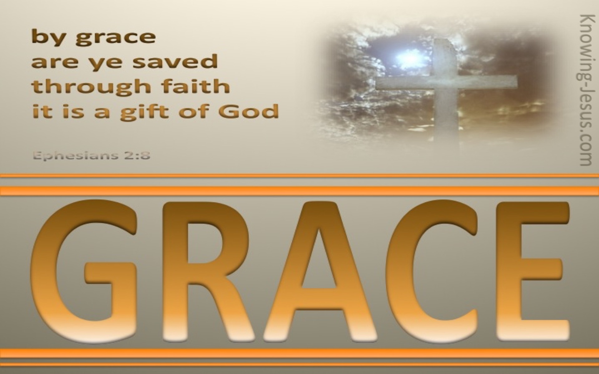 Ephesians 2:8 Salvation By Grace Through Faith (devotional)09-27 (gold)